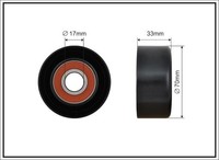 Caffaro 438-99 Spannrolle, Keilrippenriemen FüR Honda