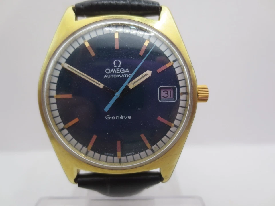VINTAGE OMEGA GENEVE CAL.563 VERGOLDET AUTOMATIK HERREN DRESS WATCH - Bild 3 von 4