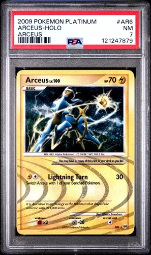 2009 POKEMON PLATINUM ARCEUS #AR6 HOLO PSA 7 NM #121247879
