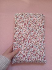 pochette à livres/ protection pour livres fleuri / artisanal/ 100% fait main