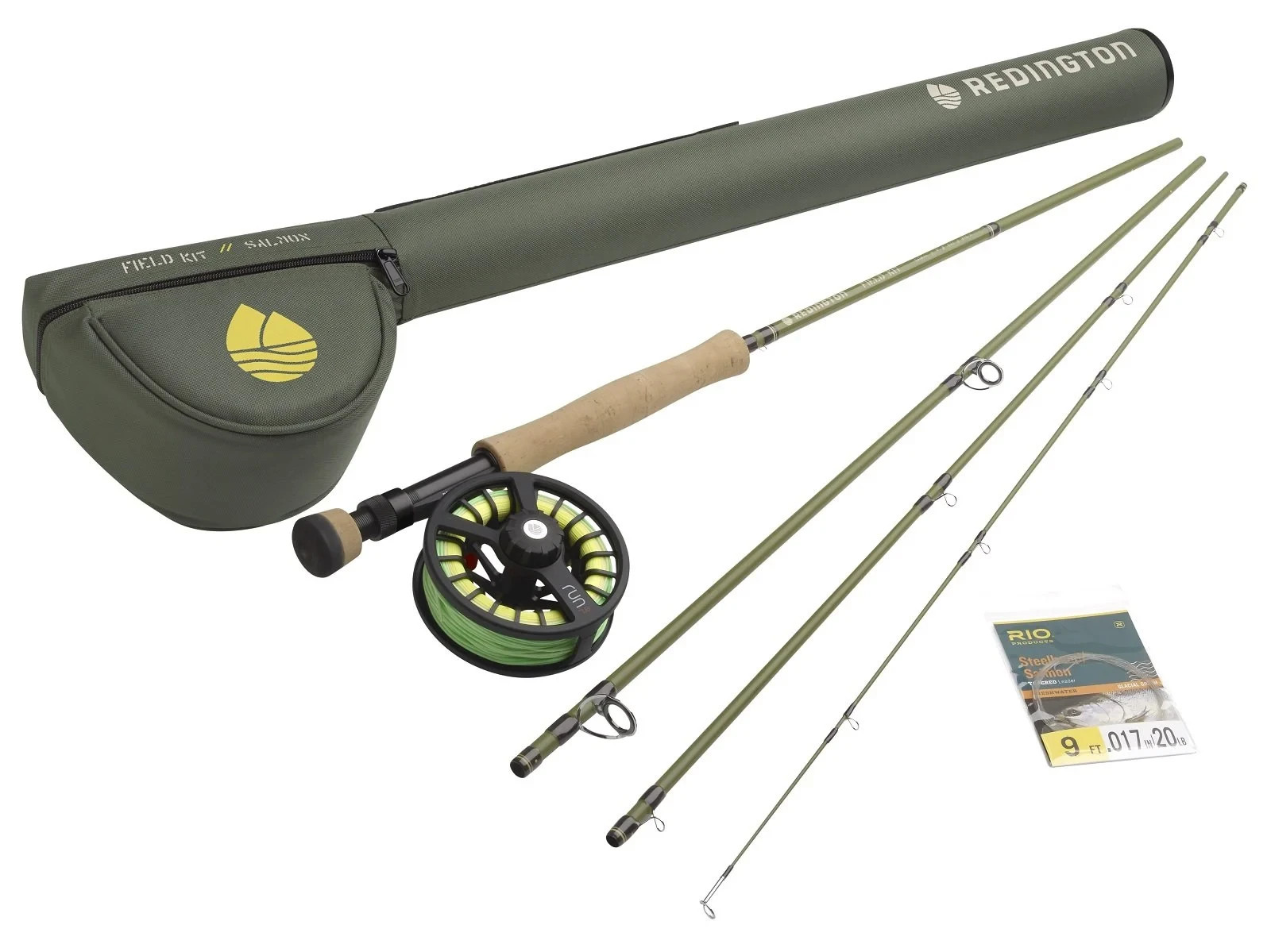 Redington Field kit - Salmon 890-4 - 9'0" 8wt, 4pc Outfit - 