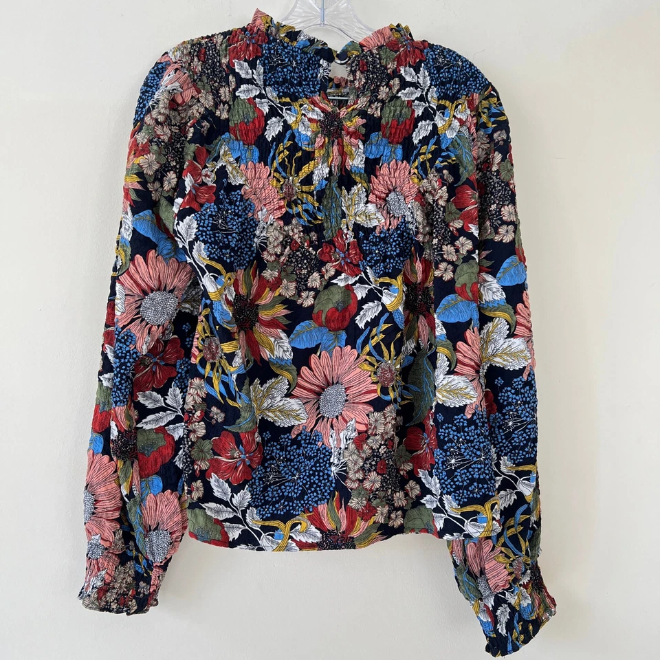 Top de mujer Eva Franco multicolor floral manga larga talla 6 Foto 4 de 4