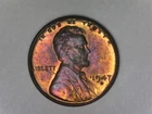 1947 d, Lincoln Cent-BU-Toned