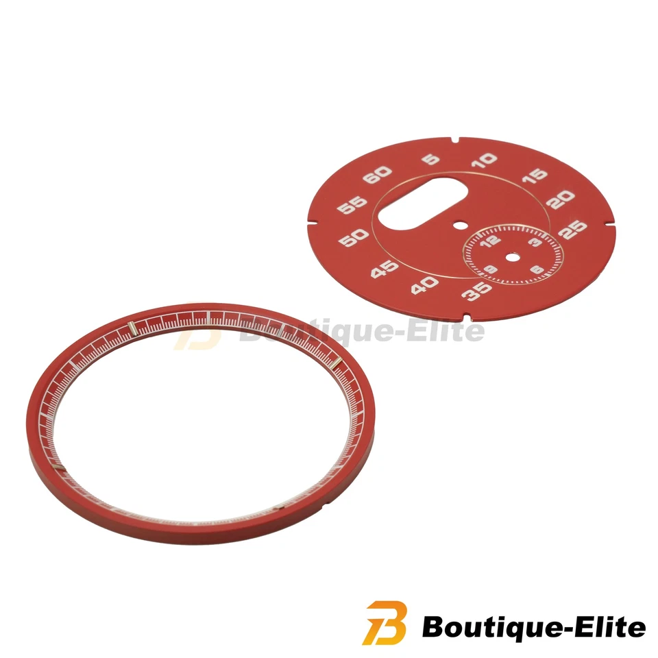 For Porsche Cayman 911 Macan Cayenne Boxster Panamer Chrono Red Dial Clock Gauge - Image 4 of 4