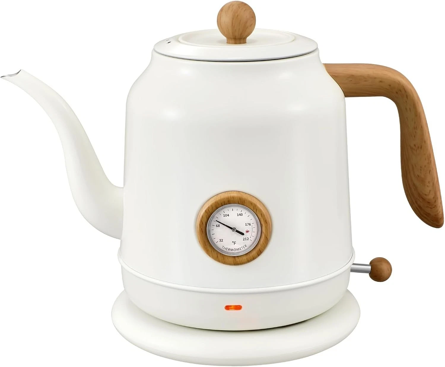 Ulcreigo 1.2L Electric Gooseneck Kettle with thermometer (New)
