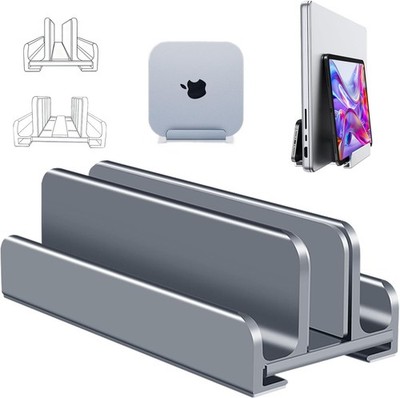 Aluminum Vertical Laptop Stand Holder for Desk Compatible with MacBook Pro, MacB