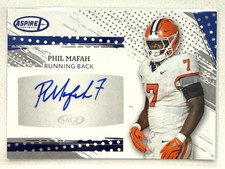 2025 Sage Aspire Football Blue Foil Auto Phil Mafah #ASP-PM Dallas Cowboys