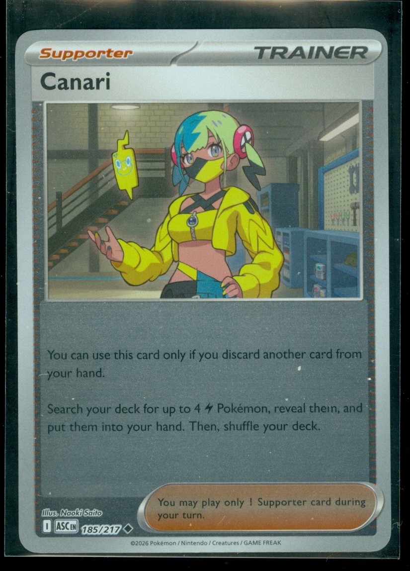 Pokemon CANARI 185/217 - Ascended Heroes - Rev Holo - MINT