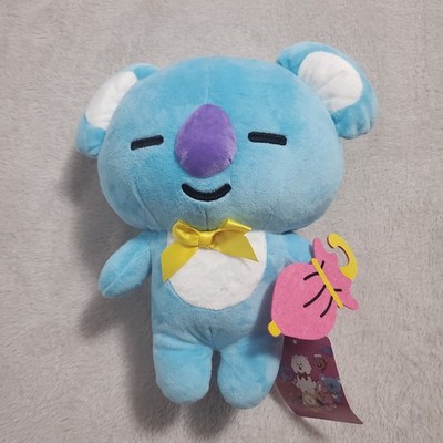 BT21 Line Friends Friendly Koya 13  Plush Yellow Bow Umbrella Round 1 BTS K Pop