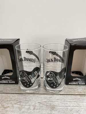Jack Daniels Bourbon Whisky Old No. 7 Longdrinkgläser Rockgitarre Vatertag 