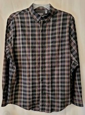 Men  s Van Heusen Flex Long Sleeve Button Down Classic Fit Shirt Size L 16-16.5