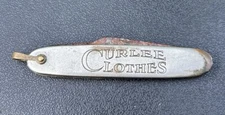 Vintage CURLEE CLOTHES - TALBOT'S - MAGNOLIA, ARKANSAS advertising pocket knife