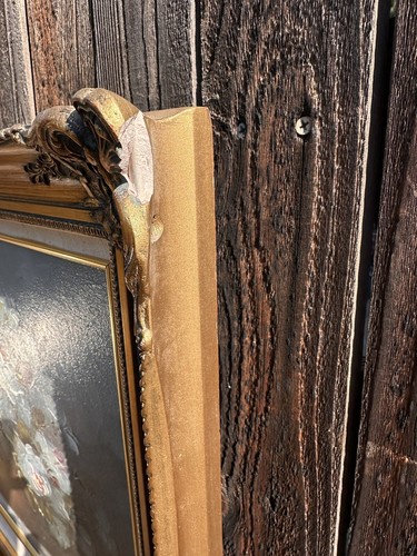Original Stillleben weiße Blumen Gemälde auf Leinwand - Bild 4 von 4