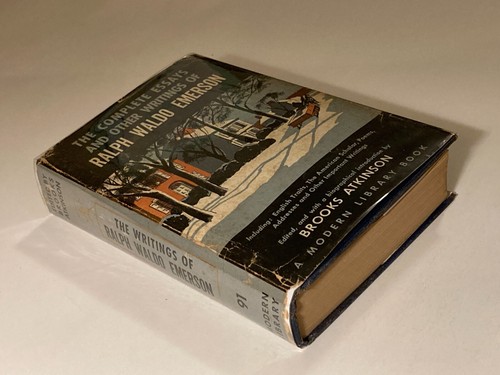 The Complete Essays & Other Writings of Emerson; 1955 Modern Library, VG+ / VG - Picture 2 of 6
