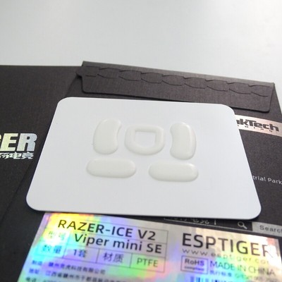 Esptiger ICE V2 Mouse White Glides Skates Feet for Mini Mouse Pad