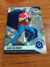 2021 Panini Mosaic NFL White Sparkle Sam Ehlinger RC Rookie Colts football SSP