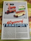 DIE CAST CORGI C89 60 YEARS OF TRANSPORT BUS COACH SET