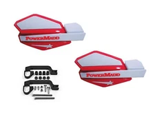 Powermadd Star Series Hand Guards Mount Kit Red White Yamaha Banshee Blaster