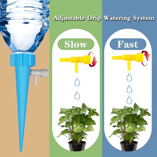 20 Pcs Plastic Plant Waterer, Automatic Watering Spikes with Slow Release Contro - Picture 5 of 7