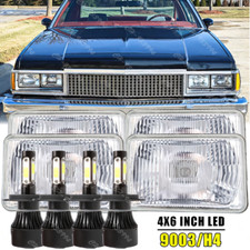 4pcs 4x6 Led Headlights Hilo Sealed Beam Drl Fit 1977-1986 Chevrolet Caprice 4pcs 4x6 Led Headlights Hilo Sealed Beam Drl Fit 1977-1986 Chevrolet Caprice