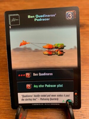 Star Wars Young Jedi CCG Ben Quadinaro's Podracer FOIL F15