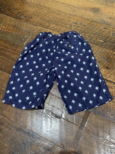 OLD NAVY Boys Size 10 Shorts Blue With Palm Trees Adj Waist Size Exc Condition! - Picture 2 of 3
