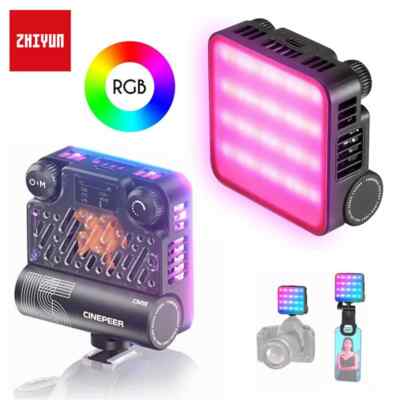 ZHIYUN CM15 15W Portable RGB Video Lights, LED Camera Light -Full Color Lighting