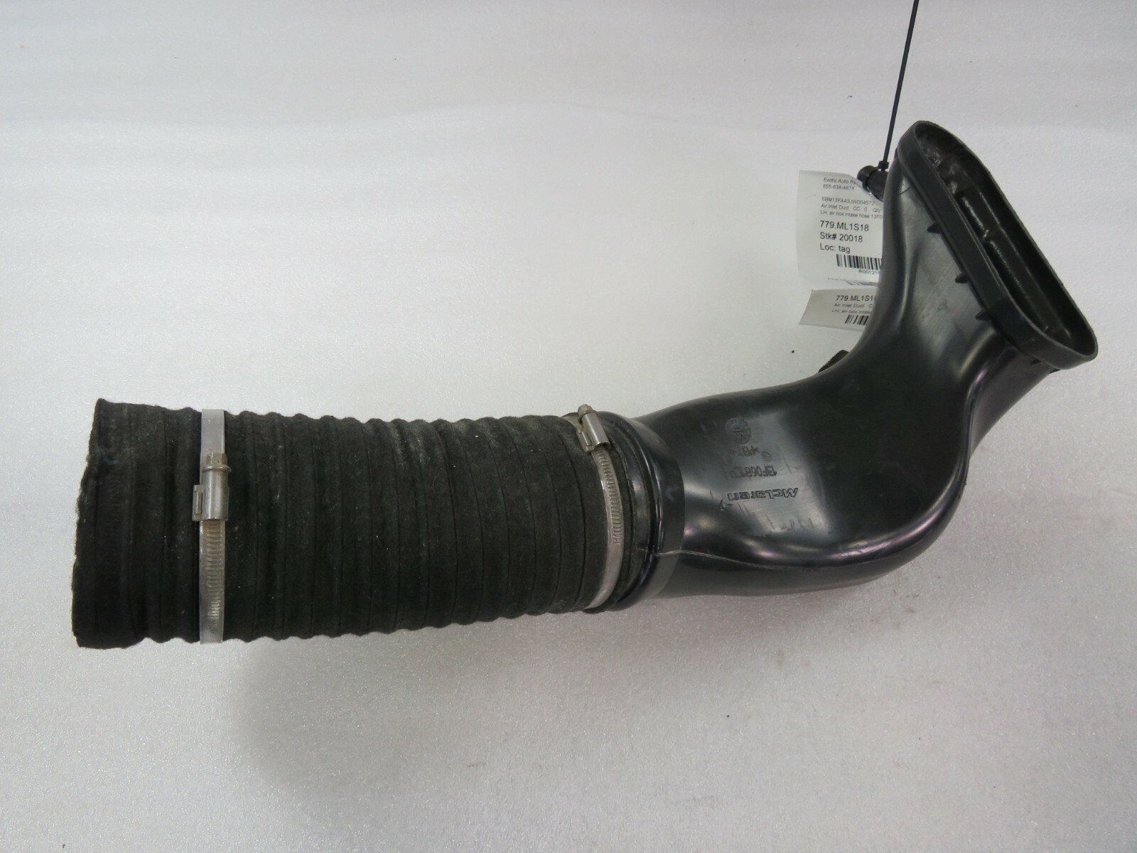 McLaren 570S, LH, Left Intake Hose, Used, P/N 13F0681CP