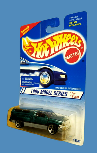 Vintage Hot Wheels DODGE RAM 1500 Metallic 348 Green 1995 Model Series 7/12 5DOT - Picture 14 of 15