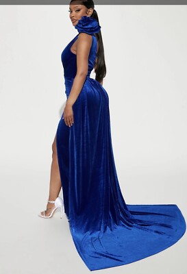 green emerald velvet dress Royal Blue Tulle Lace Appliques A Line Prom Dresses, PL538 main image 0