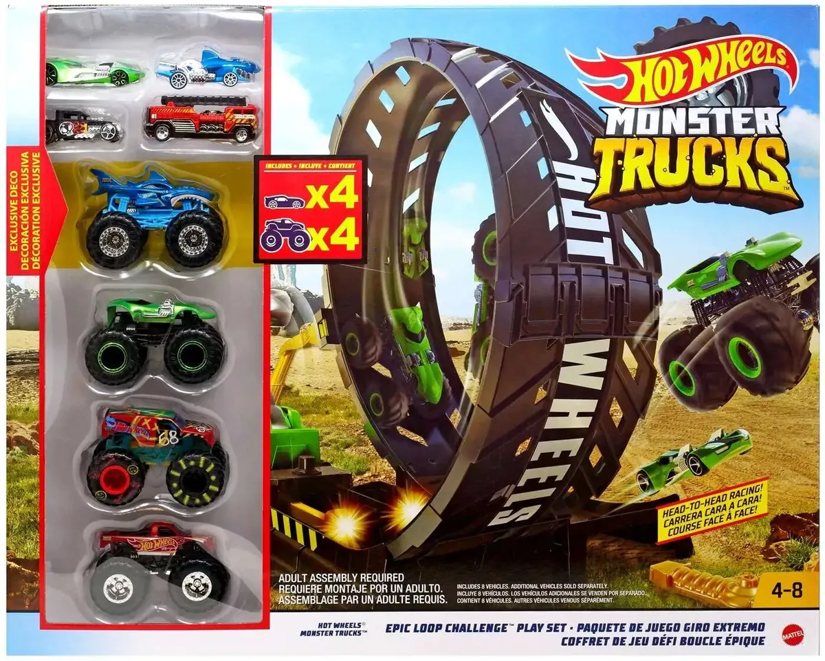 Hotwheels Monster Trucks Wheels  Hot Wheel Epic Loop Challenge