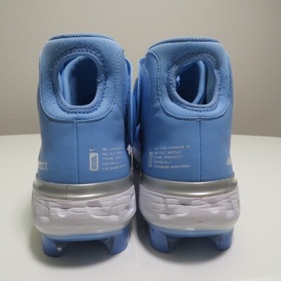 Nike Alpha Huarache 3 Mid MCS UNC Carolina Baseball Cleats CZ4455