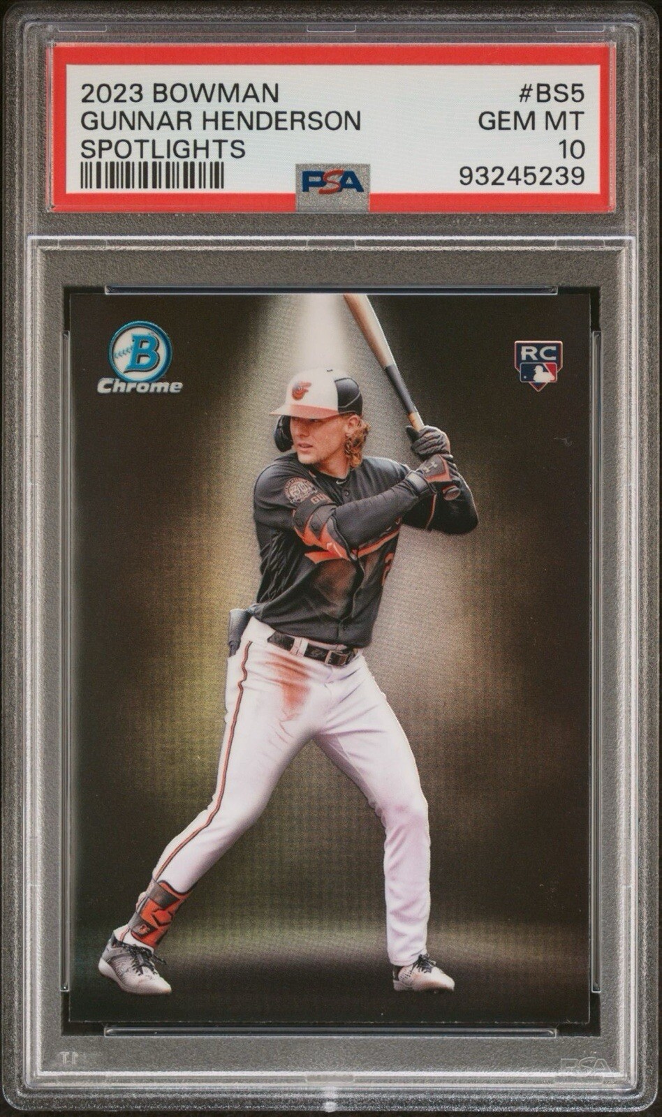 2023 Bowman Spotlights Gunnar Henderson #BS-5 (RC) - PSA 10 GEM MT