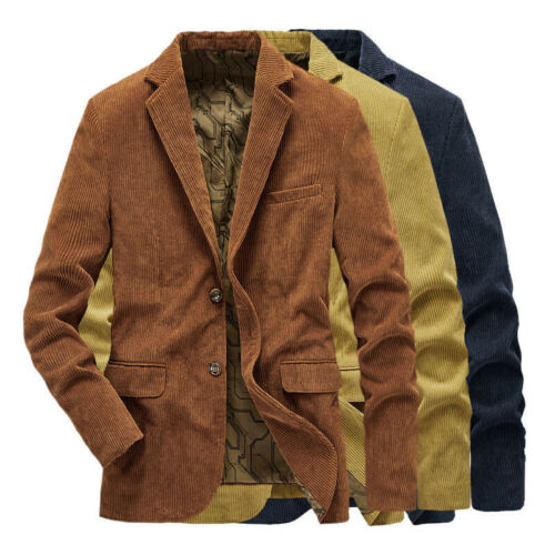 2021 Mens Corduroy Suit Jacket Smart 