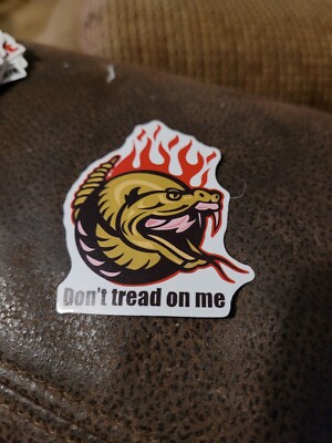 vinyl hard hat stickers Dont Tread On Me Rattlesnake