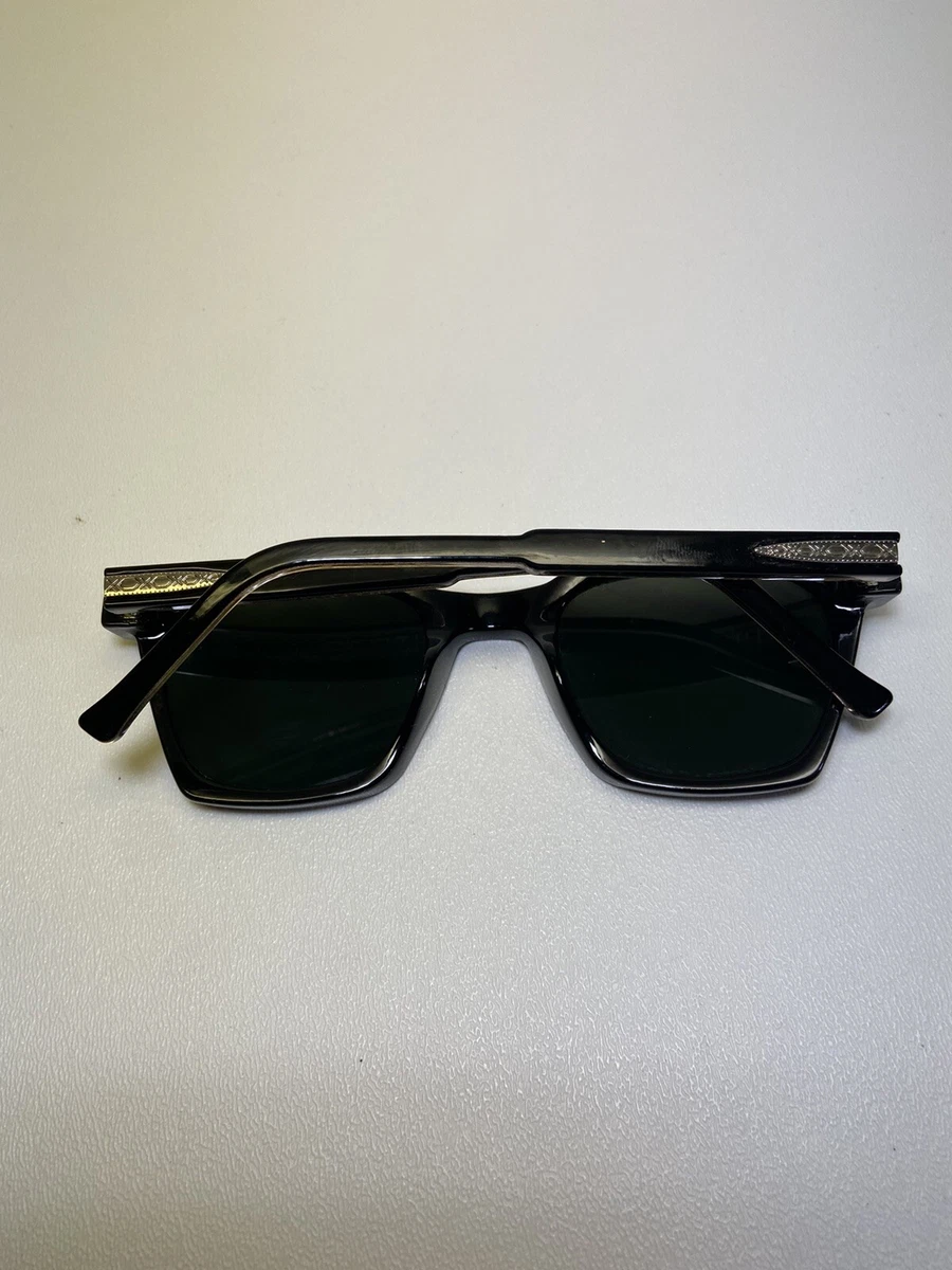 Spitfire England BC2 Acetate Unisex Sunglasses Matte Black Green