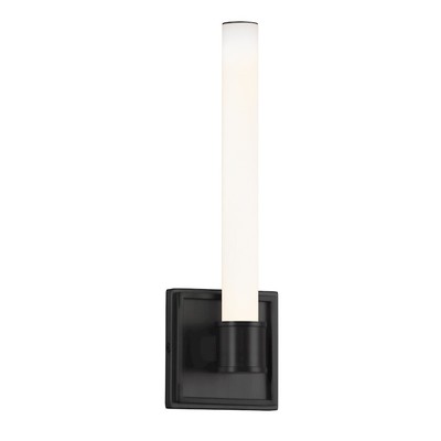 Kuzco Rona 24'' LED Wall Sconce, Black/Opal - WS17014-BK
