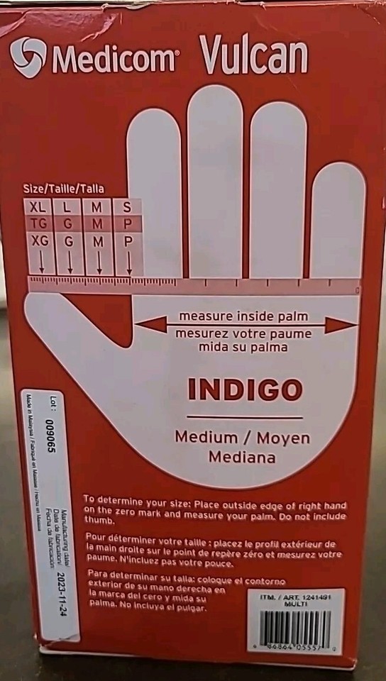 Vulcan Nitrile Gloves General Purpose Medium 150 Gloves SHIPS