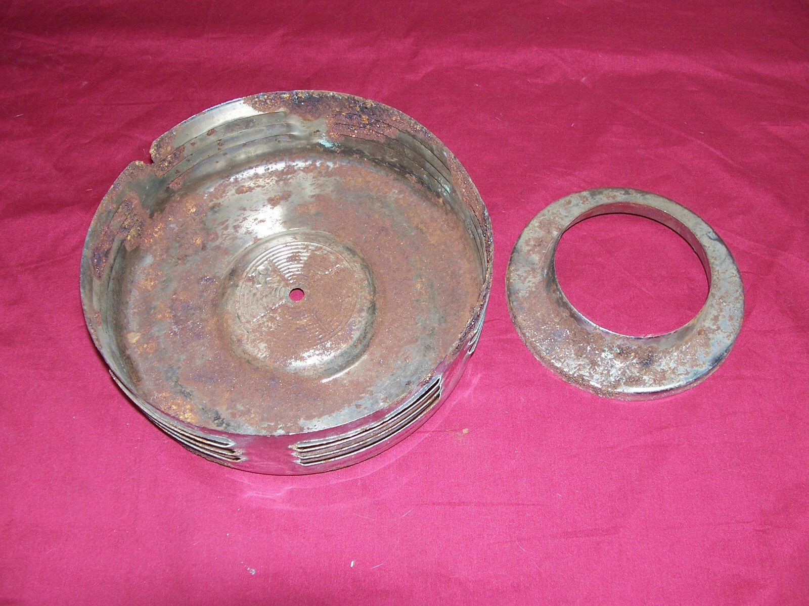 Old Corvette Hot Rod Air Cleaner Rat Breather Chrome 8" 4 Barrel Carb