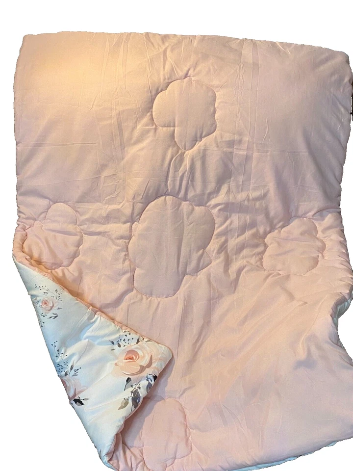 A9!¡GUAU! Manta Edredón Cuna Microfibra Flores Florales Rosa LN BEEWEED Foto 2 de 4