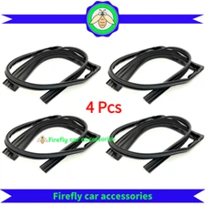 4PCS Door Glass Run Channel Weather Window Seal For 2013-2017 Honda Accord Sedan
