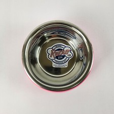 Loving Pets Retro Bowl XS Pink Stainless Steel Dog Bowl No-Tip Non-Skid