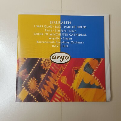 Jerusalem Choir Of Winchester Cathedral David Hill Blest Pair Of Sirens ARGO 