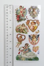 Violette Collection - VICTORIAN LOVE - Sheet of Lovely Vintage Stickers #C152