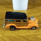 Hot Wheels Vintage '40s Woodie Orange Hi-Rakers Wood Grain Panel BW HK 1980 Ford
