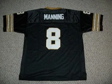 ARCHIE MANNING Unsigned Custom New Orleans Sewn Football Jersey S-3XL Blck/White