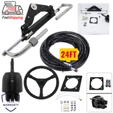 Boat Hydraulic Steering System Kit Marine Outboard Steering 100HP Outboard