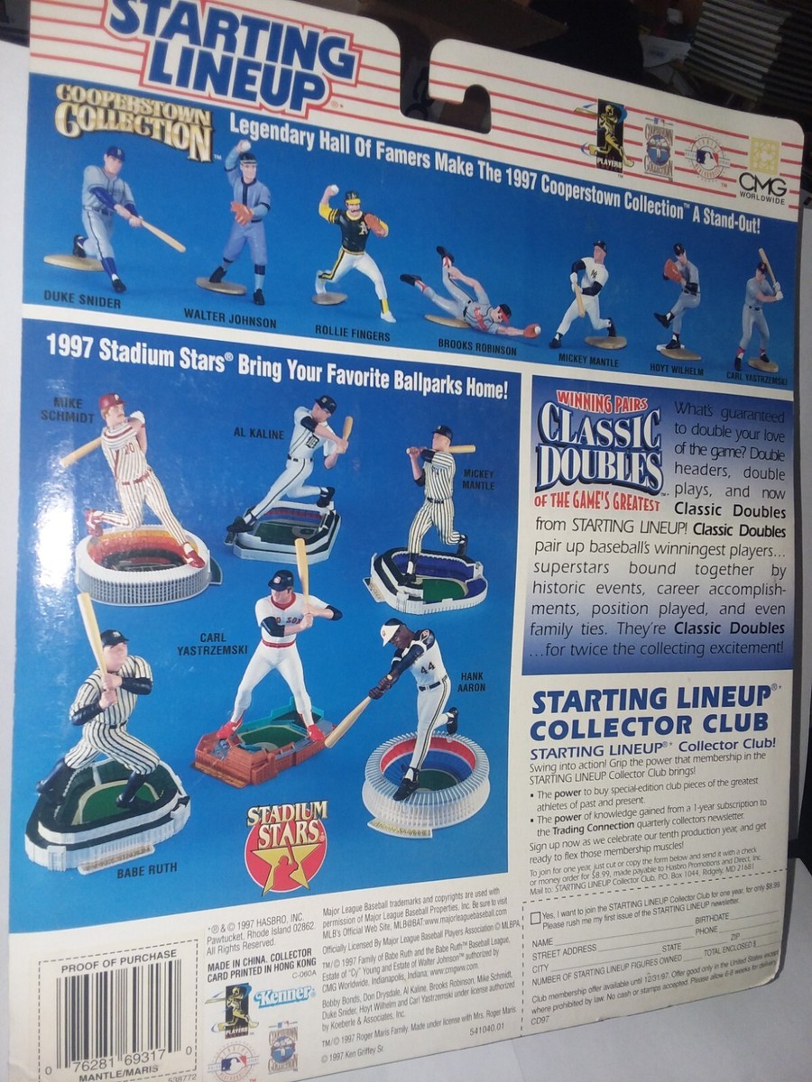1997 Kenner Starting Lineup Classic Doubles Mickey Mantle & Roger