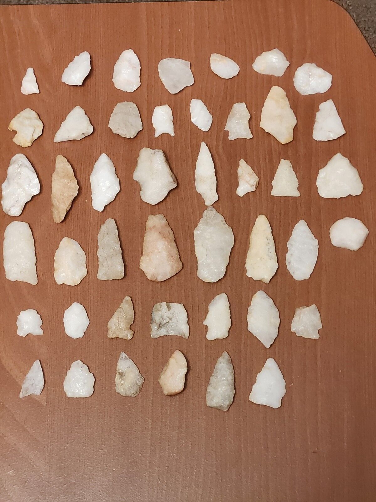 Authentic Arrowheads Native American Artifacts Pieces Lot Group 