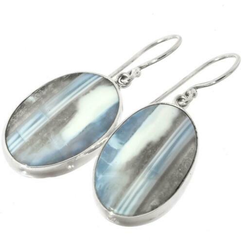 Grande Grosso Anello Con Opale Full Flash In Argento Sterling 925, Misura 6,25, Regalo Fantasia Per Il Suo Anniversario Di Matrimonio - Italia - Foto 6